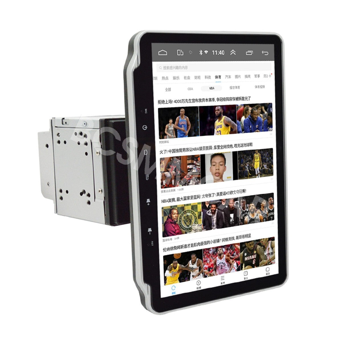 Carplay 2Din Rotatable 10.1'' Android 10 Touch Screen Car Stereo Radio GPS Wifi