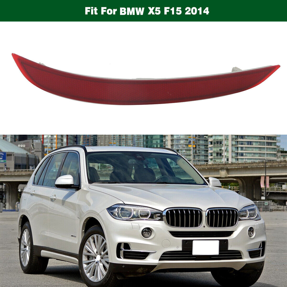 Right Rear Bumper Reflector Lamp Tail Light 63147290092 Fit for BMW X5 F15 2014 Q