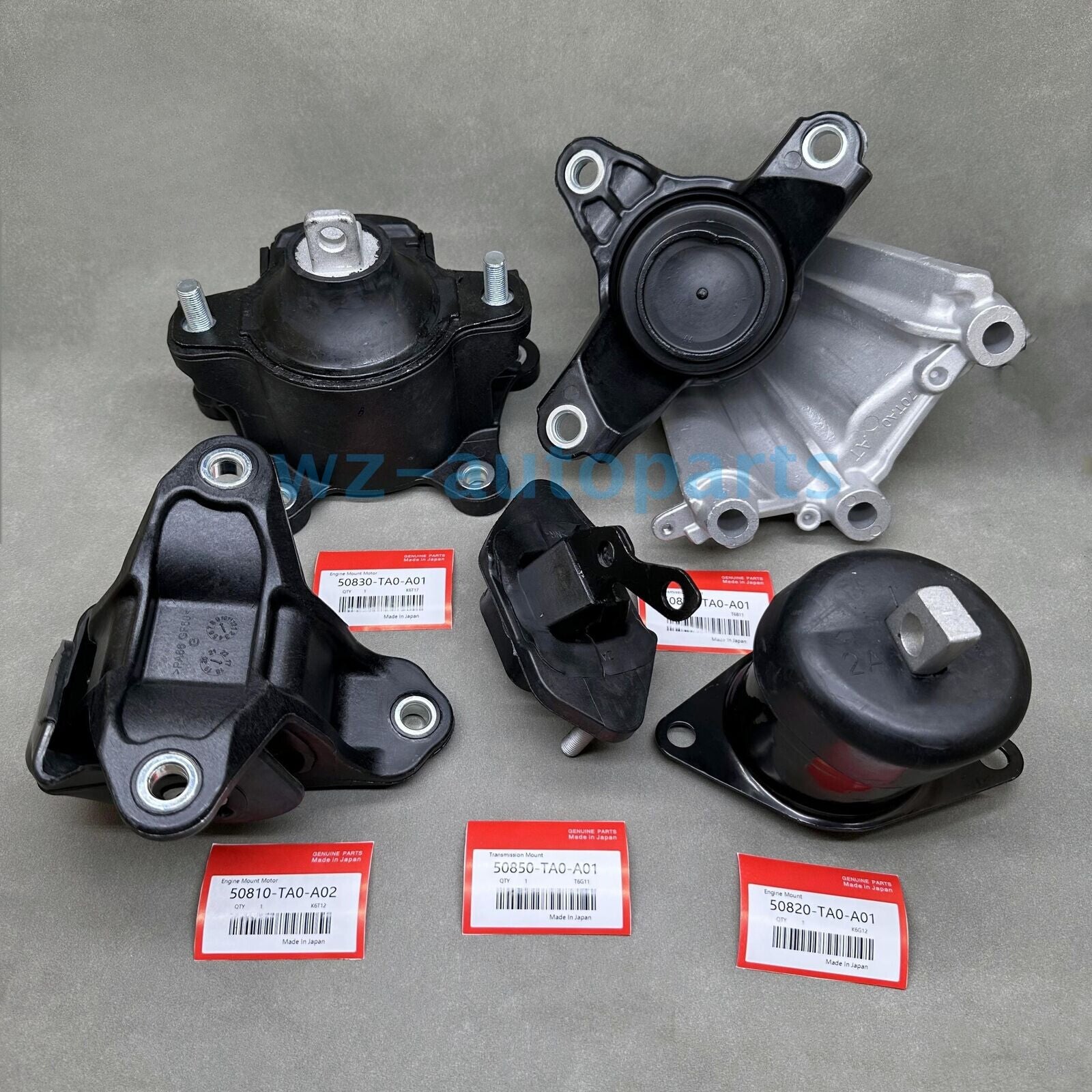 Equipment Manufacturer! 5-Piece Engine, Motor, and Transmission Mounting Kit for 2008-2012 for Honda Accord 2.4L Automatic Transmission