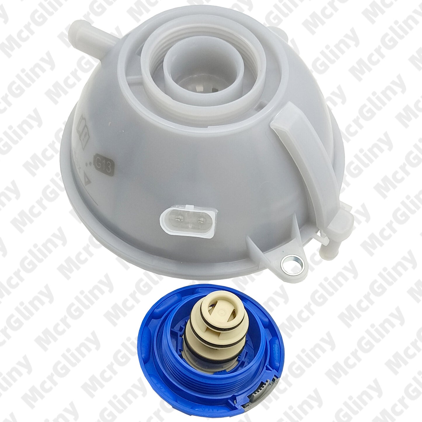 Engine coolant reservoir with cap suitable for Audi Q5 2017-2024 2.0T #80A121405Q- n
