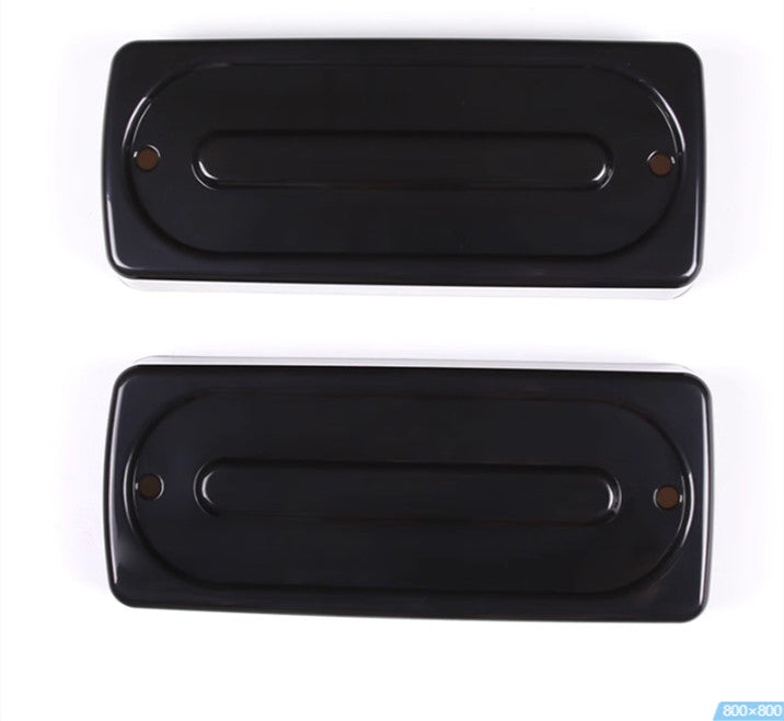 for Benz W463 G-Class 07-18 ABS Rear Tail Light Glass Lens Cover Smoked Black 2x n