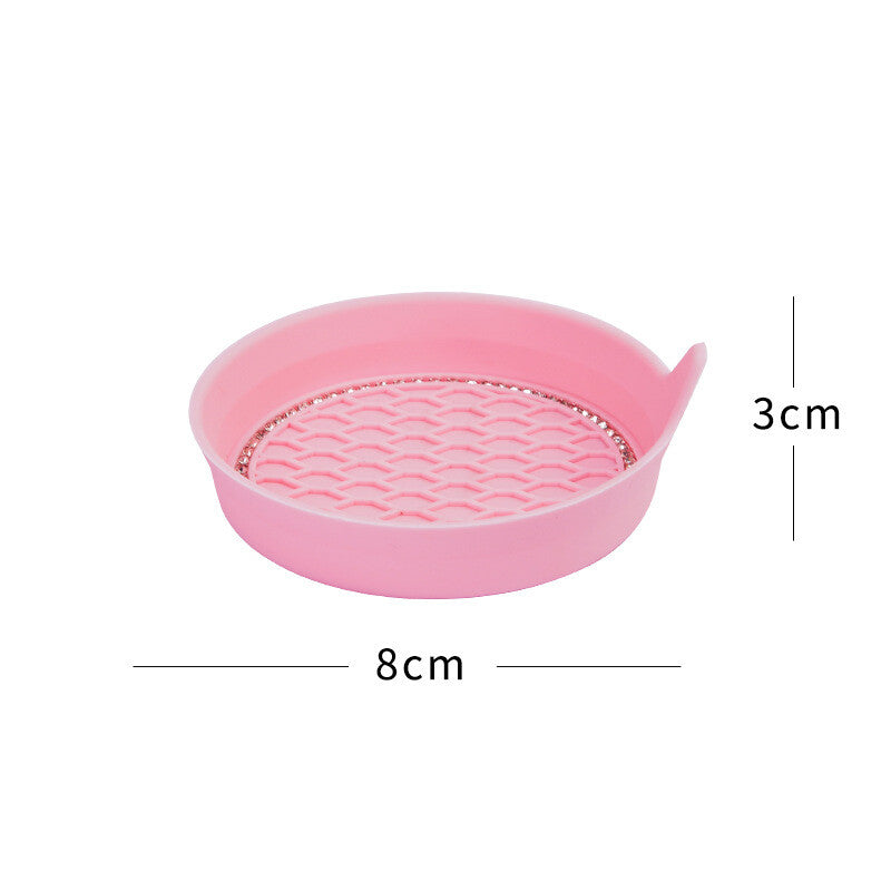 2x Bling Rhinestone Car Interior Cup Holder Insert Coaster Anti Slip Pink