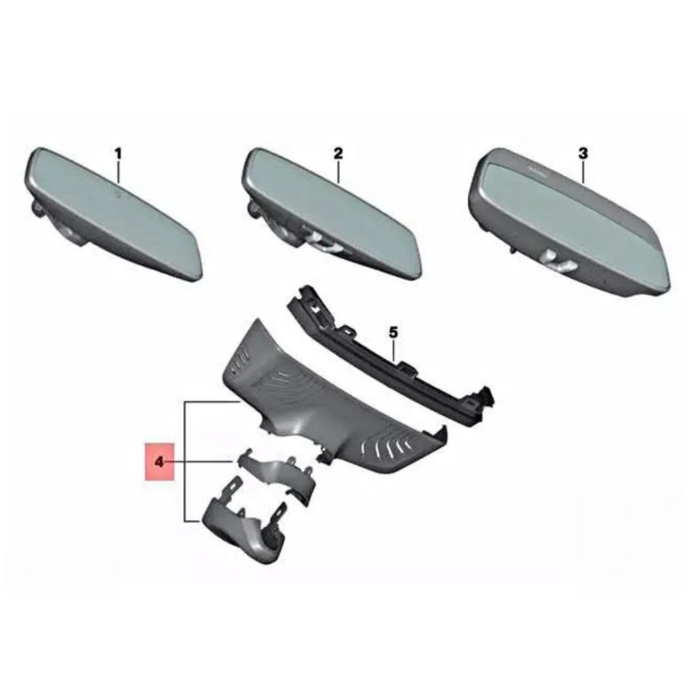 Interior Rear View Mirror for BMW 5 7 M5 F90 G11 G12 G30 G32 15-22 Q