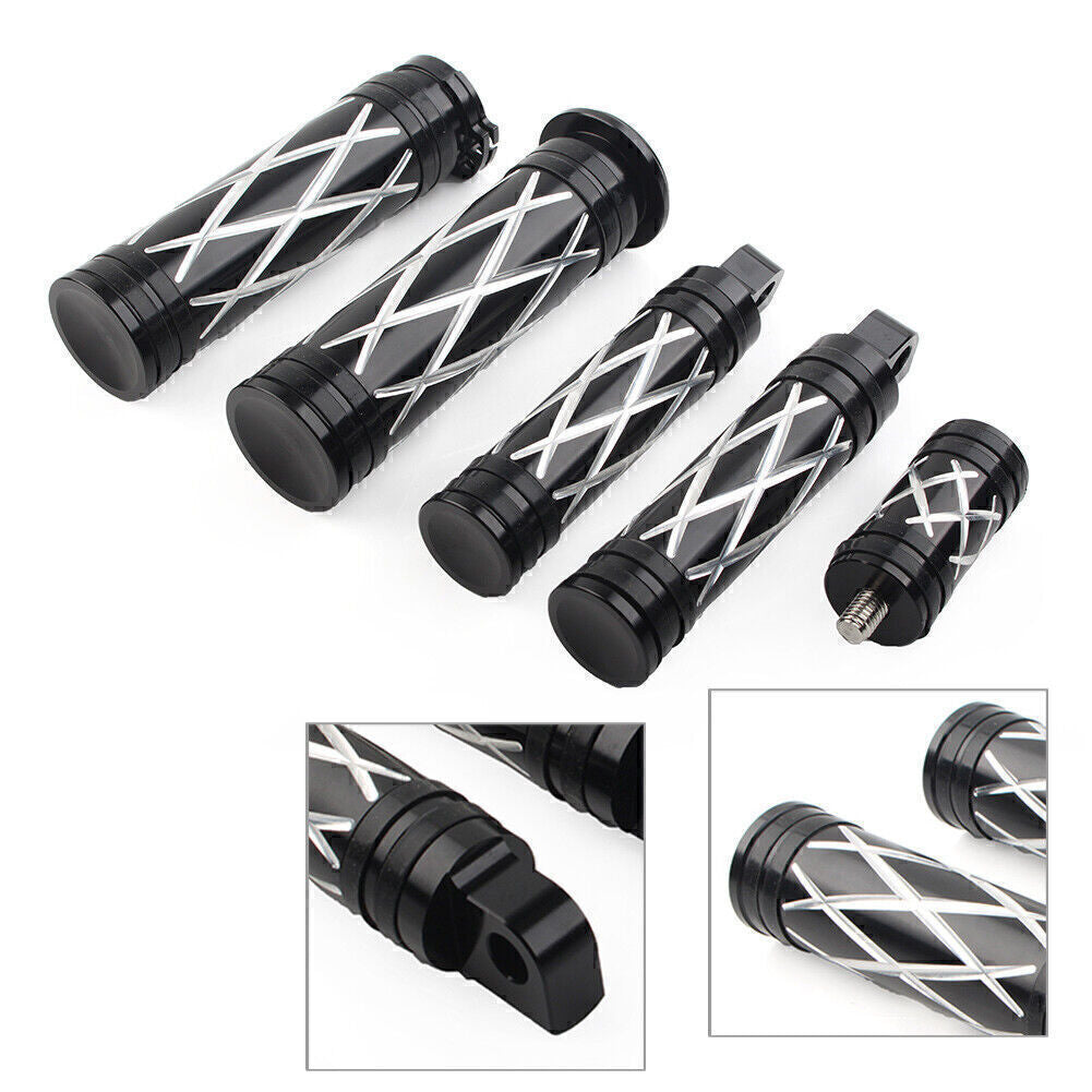 Footrest FootPeg Hand Grips Shifter Peg for Harley Sportster XL 1200 883 Black