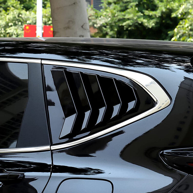 for Honda CRV CR-V 2017-2022 Black Quarter Window Louver Vent Blinds Cover trim