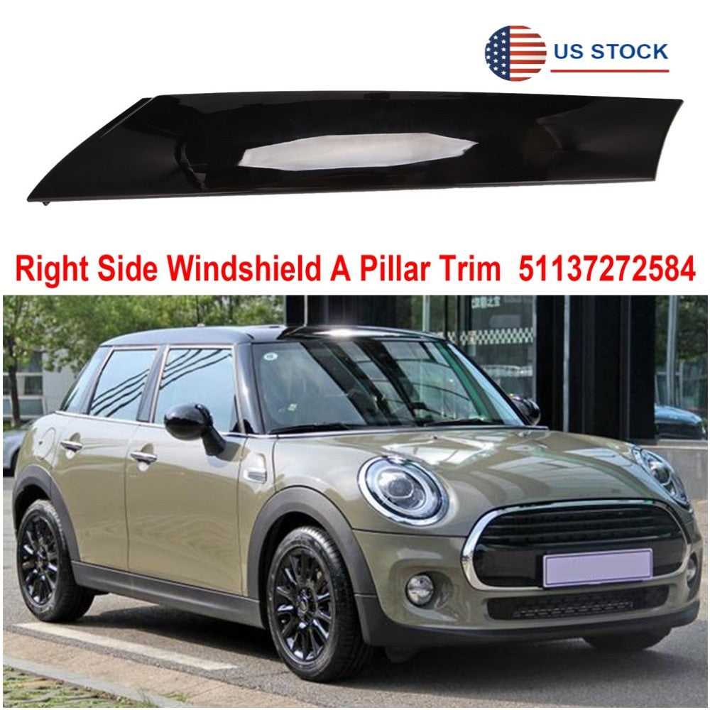 Front Right Windshield Pillar Trim For 07-15 for MINI Cooper R55 R56 R57 51137272584