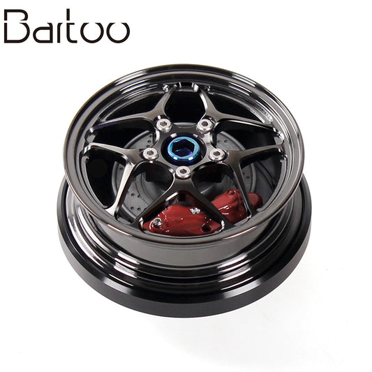 for Black Chrome Aluminum Engine Oil Cap Tank Cover Filler Q