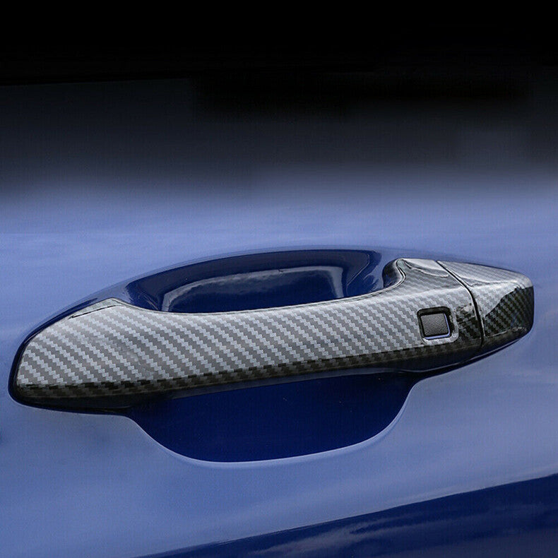 for Kia K5 2021-2023 Carbon Fiber Exterior Side Door Handle Molding Cover Trim