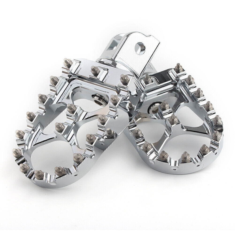 Chrome CNC Footpeg Footrestset for Harley 2018-19 Softail Low Rider Fat Boy Slim