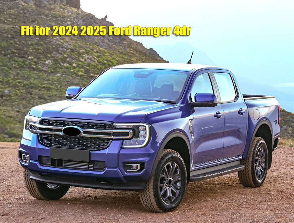 4P Sun Shield Rain Guard Window Visor Wind Deflector for 24-25 for Ford Ranger 4dr