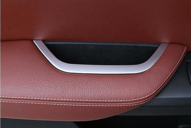 for BMW X3 F25 2011-2017 ABS Silver Front Door Storage Box Frame Molding Trim 1X
