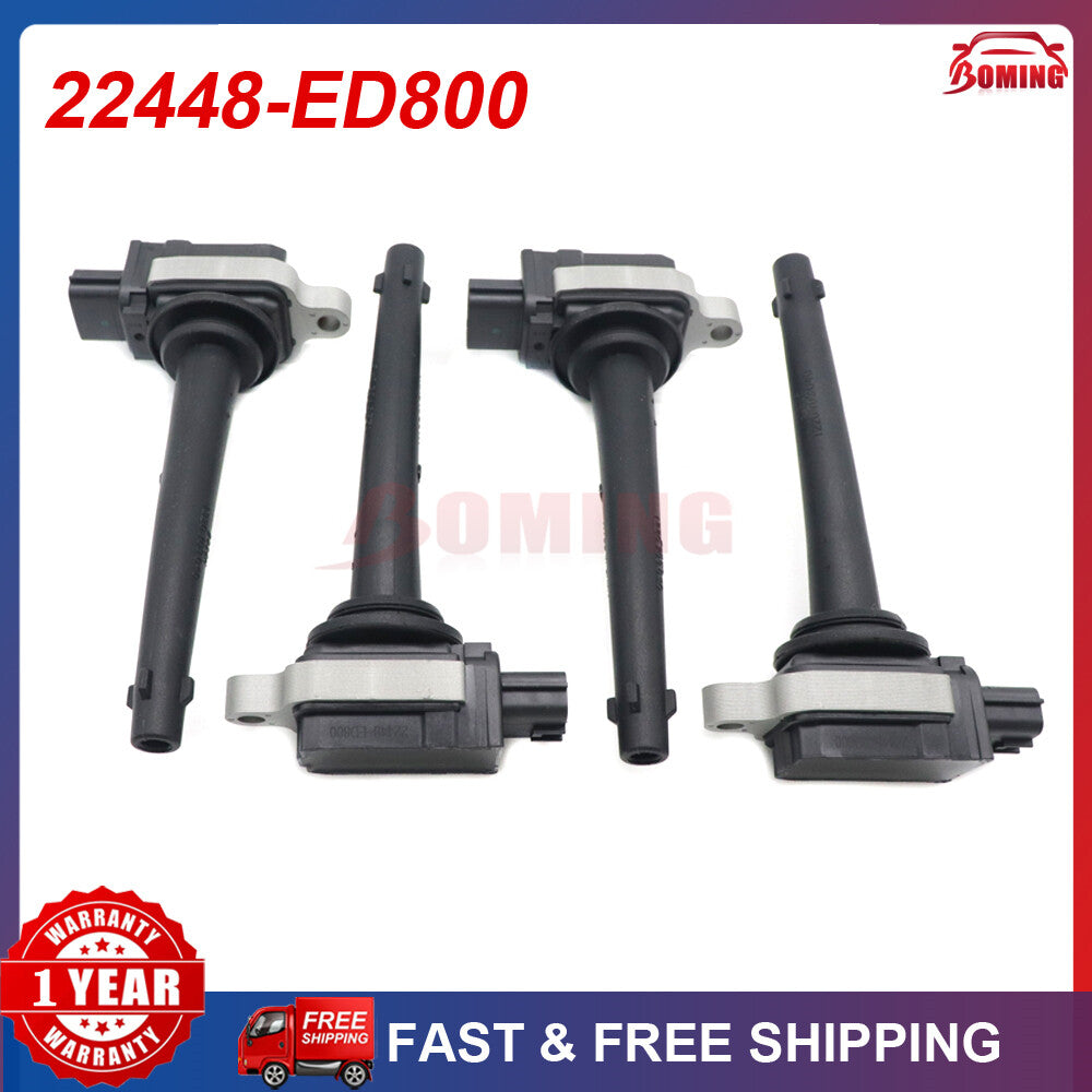 4PCS NEW Ignition Coil For 2007-2012 for Nissan Sentra 2.0L L4 UF591 22448-ED800