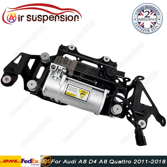 AIR SUSPENSION COMPRESSOR PUMP W/BRACKET for AUDI for A8 D4 4H for A8 QUATTRO 2011-2018