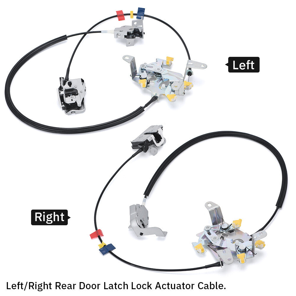 Rear Door Latch Assembly W/ Cable for Ford F-250 Super Duty Left Right Side