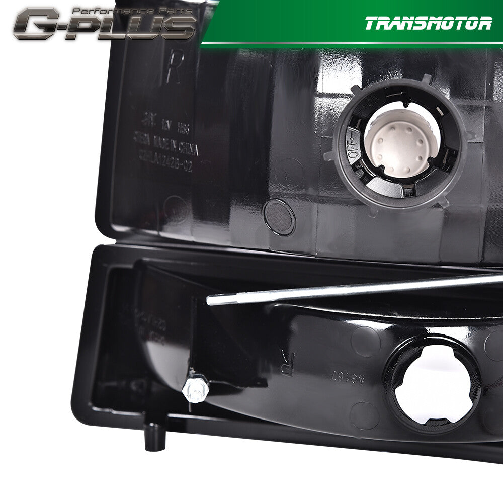 6 Pack Dual LED DRL Headlights for 92-96 for F150 F250 F350 - v