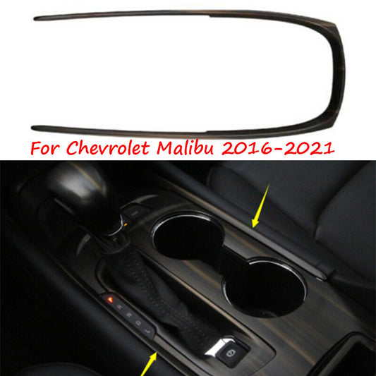 Wood Grain Central Console Gear Shift U Frame 1PC Fit for Chevrolet Malibu 16-21