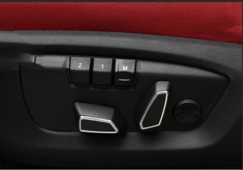 for BMW X5 X6 F15 F16 2014-2018 ABS Silver for Seat Adjustment Button Cover Trim 4X