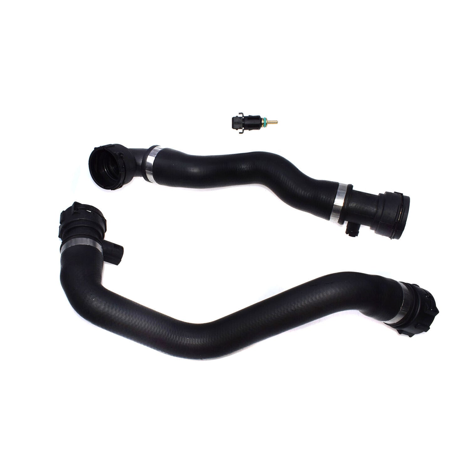 3-piece upper + lower radiator coolant hose and sensor kit for E39 528i 525i 530i 523i n
