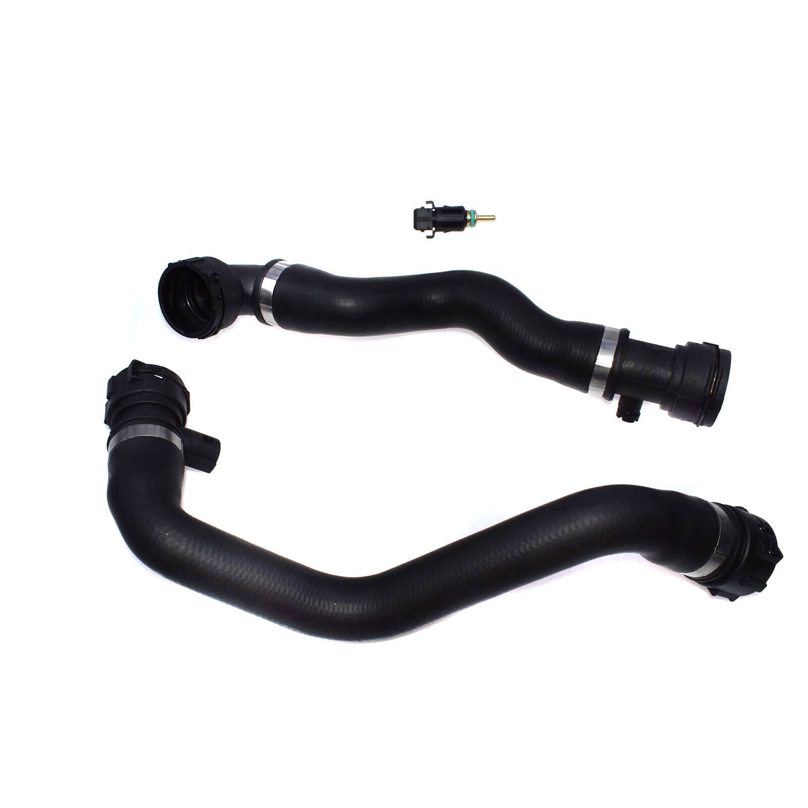 3-piece upper + lower radiator coolant hose and sensor kit for E39 528i 525i 530i 523i n