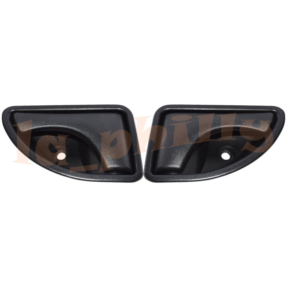 2x Black Inside Door Handle Right  Left Side for Renault Kangoo Twingo Q
