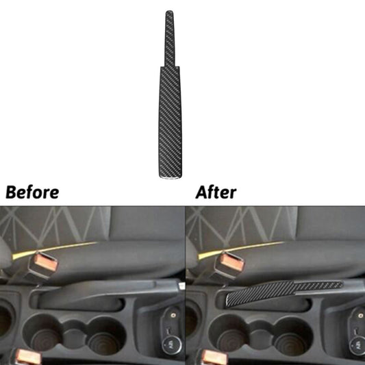 Carbon Fiber Interior Hand Brake Accent Cover Trim for Ford Fiesta 2011-2015