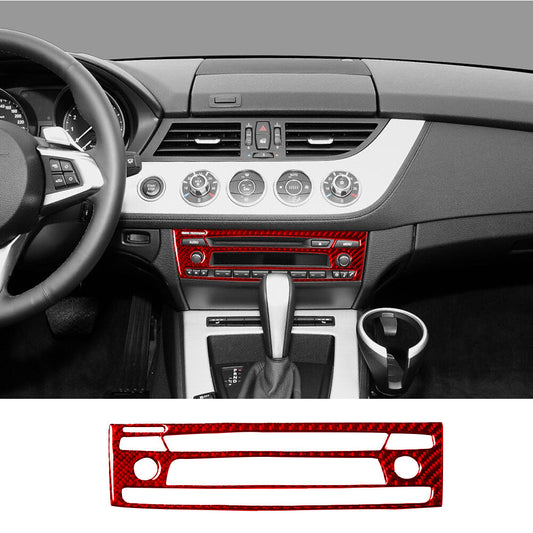 Red carbon fiber interior console cover trim suitable for BMW Z4 E89 2009-16