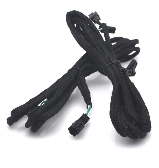 Retrofit Rear footwell light Y-adapter splitter cable for Audi A4 A6 Q5 Q7 A5 A7 v