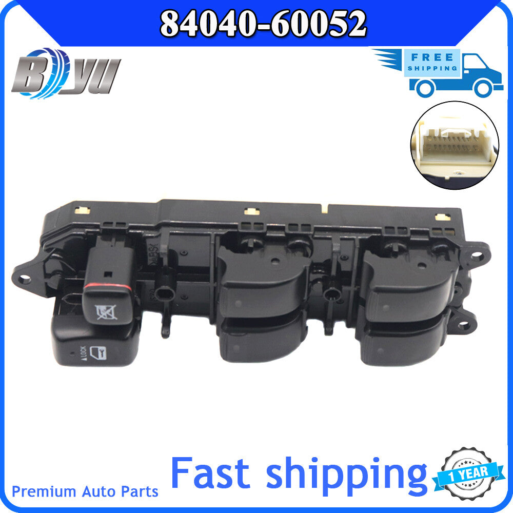 84040-60052 Brand New Power Driver Side Main Window Switch for Lexus GX470 2003-2009- v