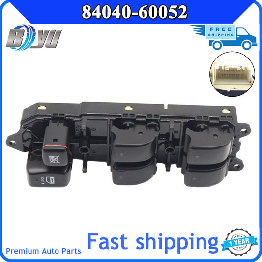 84040-60052 Brand New Power Driver Side Main Window Switch for Lexus GX470 2003-2009- v