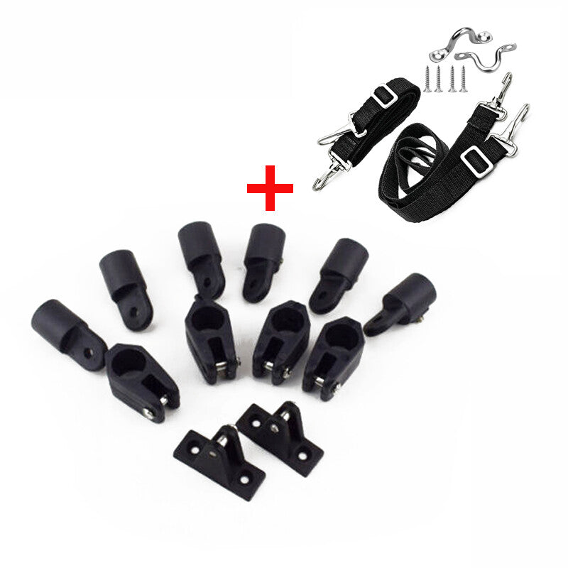 7/8 inch Plastic 3-Arch Bimini Top Accessory Hardware + Marine Yacht US Stock Belt - n