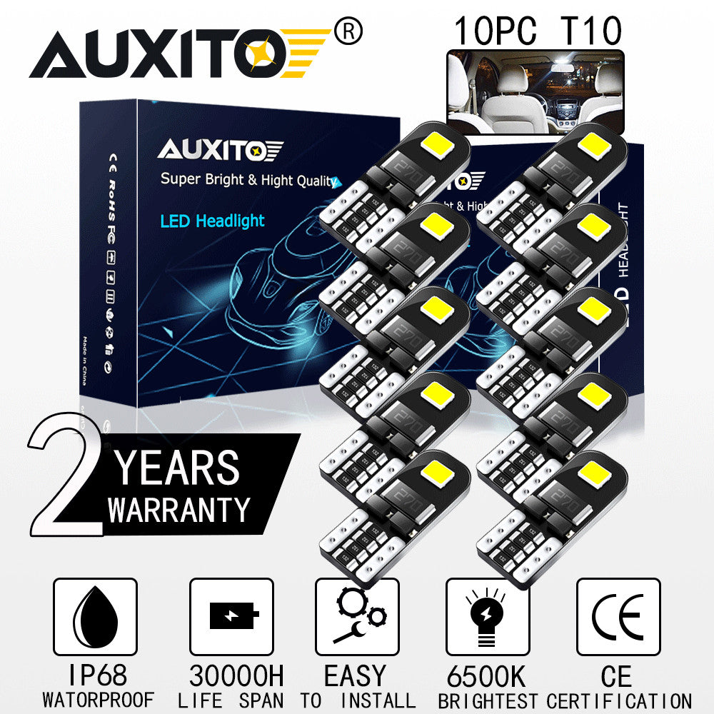 10x T10 2825 168 194 CANBUS 2835SMD LED Tailong Bright and Glossy
