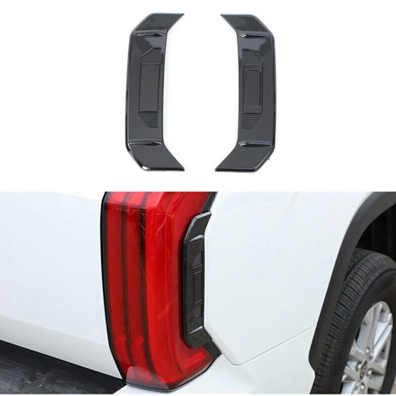 for Toyota Tundra 22-24 Black Rear Taillight Eyebrow Moulding Cover Trim 2PCS