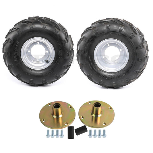 2 x 16x8-7 all-terrain vehicle tires with 4-spherical rims + 23T axle wheels, go-kart four-zone cooler (Taodao brand)