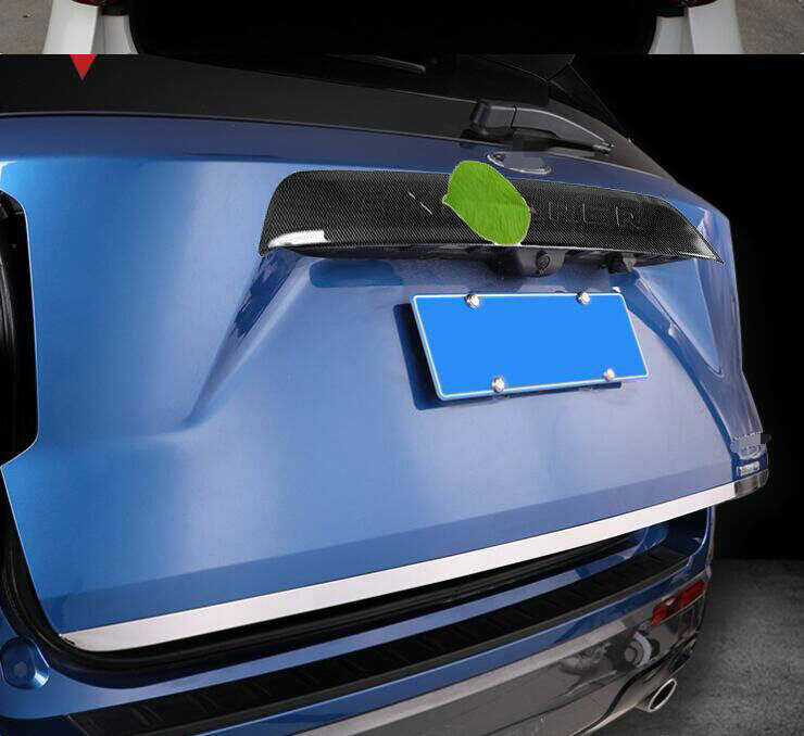 ABS Carbon Look Rear Trunk Lid Tailgate Strip Trim For Explorer 2020-2024 B n