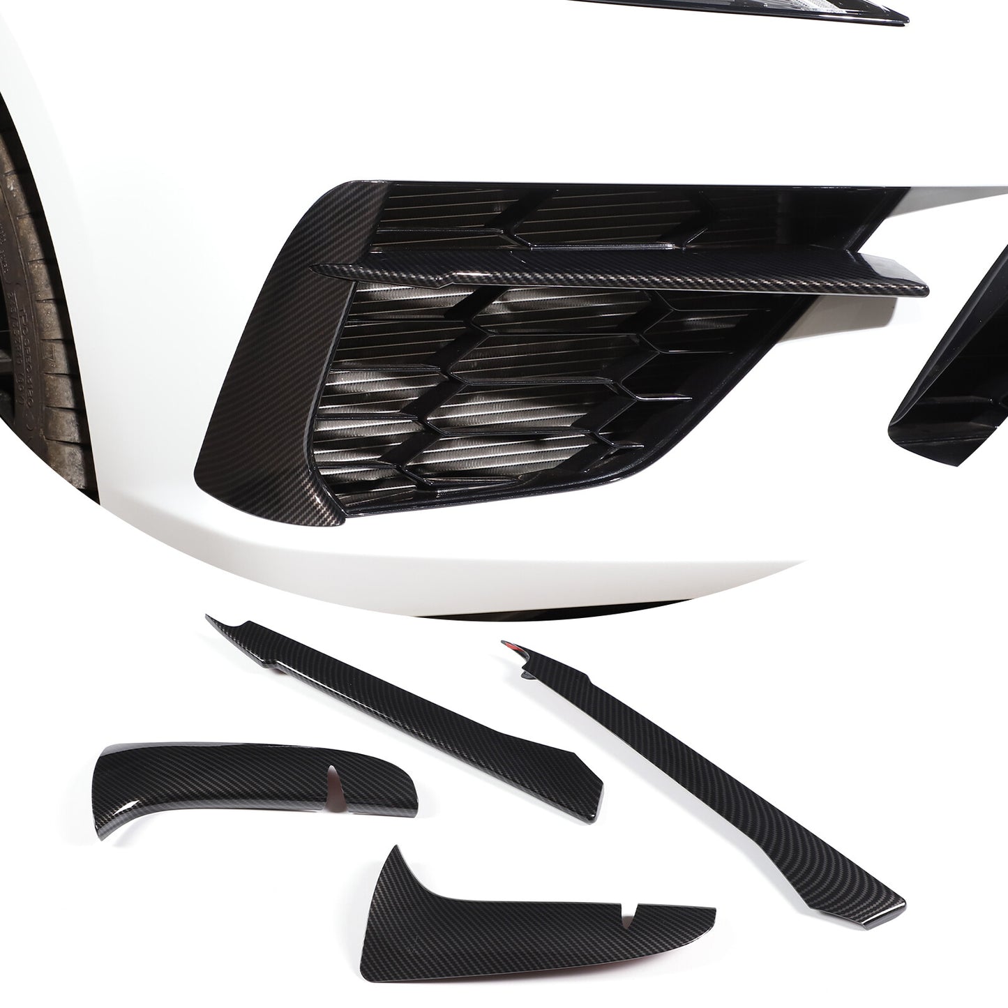 ABS carbon fiber window lift button frame trim for Mitsubishi ECLIPSE 2006-2011