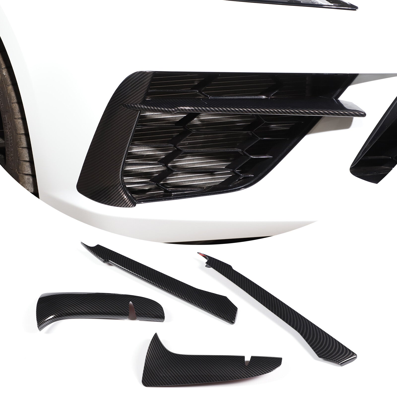ABS carbon fiber window lift button frame trim for Mitsubishi ECLIPSE 2006-2011