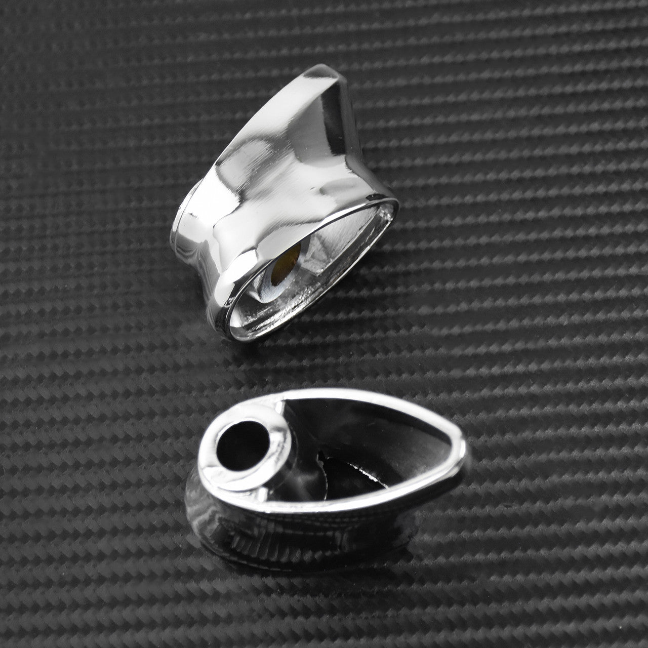 Chrome Front Short Turn Signal Brackets Fit for Harley Street Glide Sportster Q