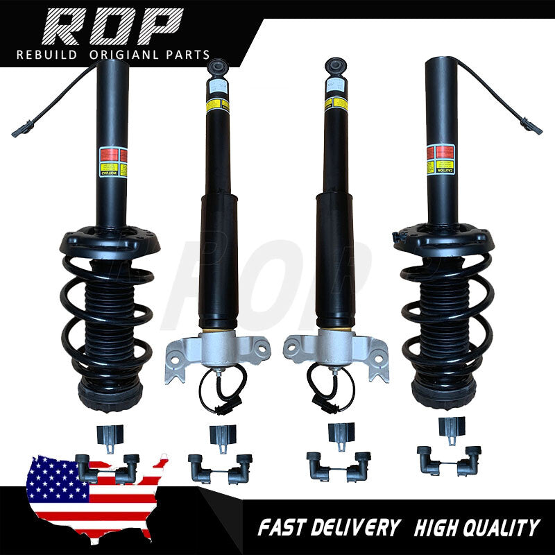 4Pcs For 13-19 for Cadillac XTS w/ Electric Front Strut Assys + Rear Shock Absorbers