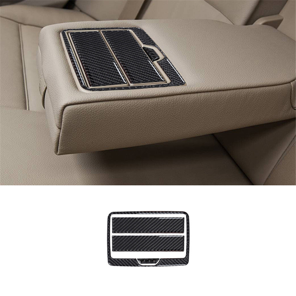 Carbon fiber drink holder rear trim for BMW X3 F25 X4 F26 2011-2017