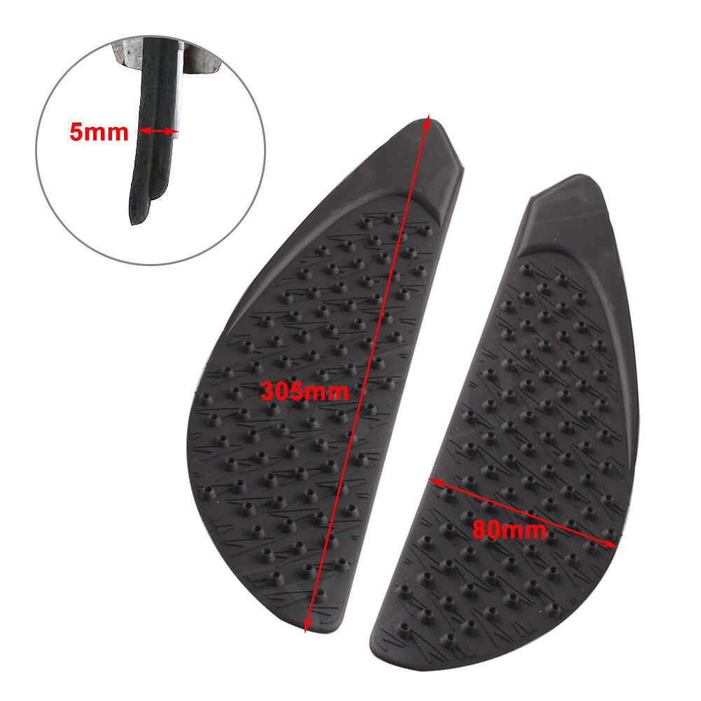 for Honda CBR600RR 2007-2012 Black Gas Tank Traction Side Pad Knee Grip Decal Q