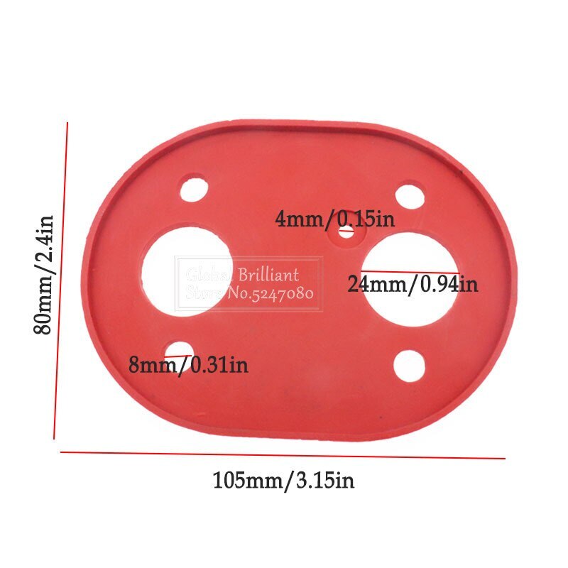 6 Red For EBERSPACHER AIRTRONIC D2 / D4 HEATER BASE RUBBER GASKET 252069010002