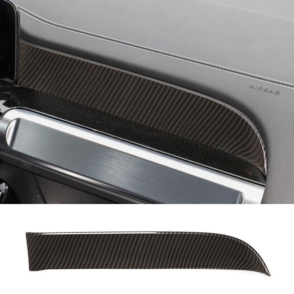 Carbon Fiber ABS Copilot Dashboard Panel Trim for Mercedes-Benz B GLB W247 20-22