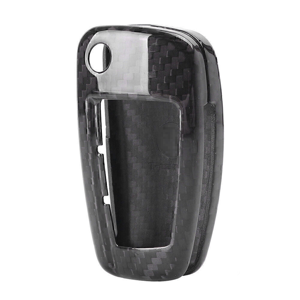 Real Carbon Fiber Car Remote Key Cover Shell Case fit for Audi A3 for A4 for A6 TT R8 Q