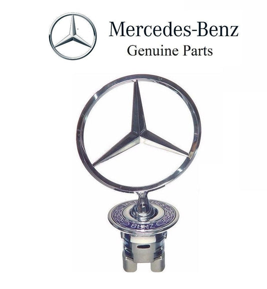 new for Mercedes range hoods, W124, W202, W203, W208, W210, W211, W220, star-shaped badge.