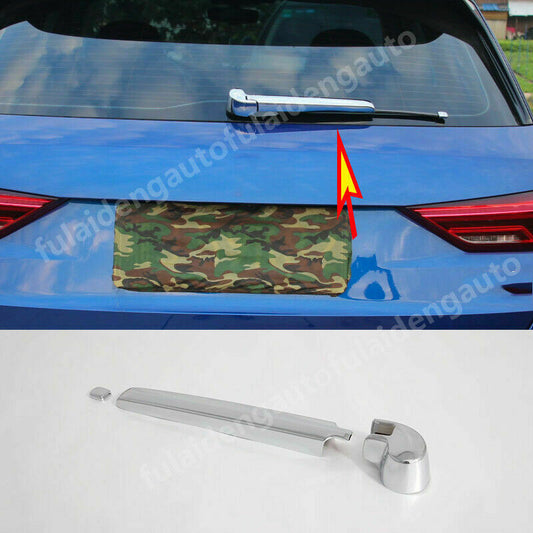 for Audi Q3 2019-2023 Chrome Rear Trunk Window Rain Wiper Cover Decor Trim
