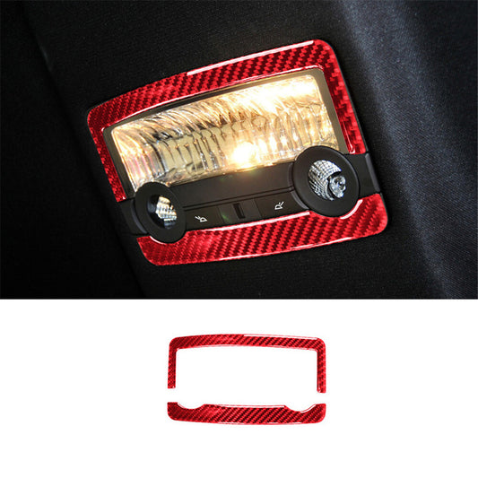 Red Carbon Fiber Gear Shift Side Trim for Land Rover Discovery Sport 2015-2019 v