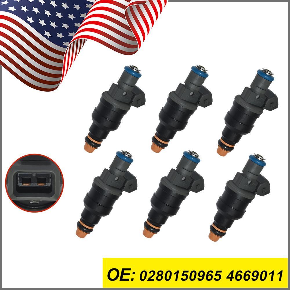 6x Fuel Injector Nozzle For GM TPI 22lb/3Bar 5.7 5.0L Camaro for Corvette 0280150965