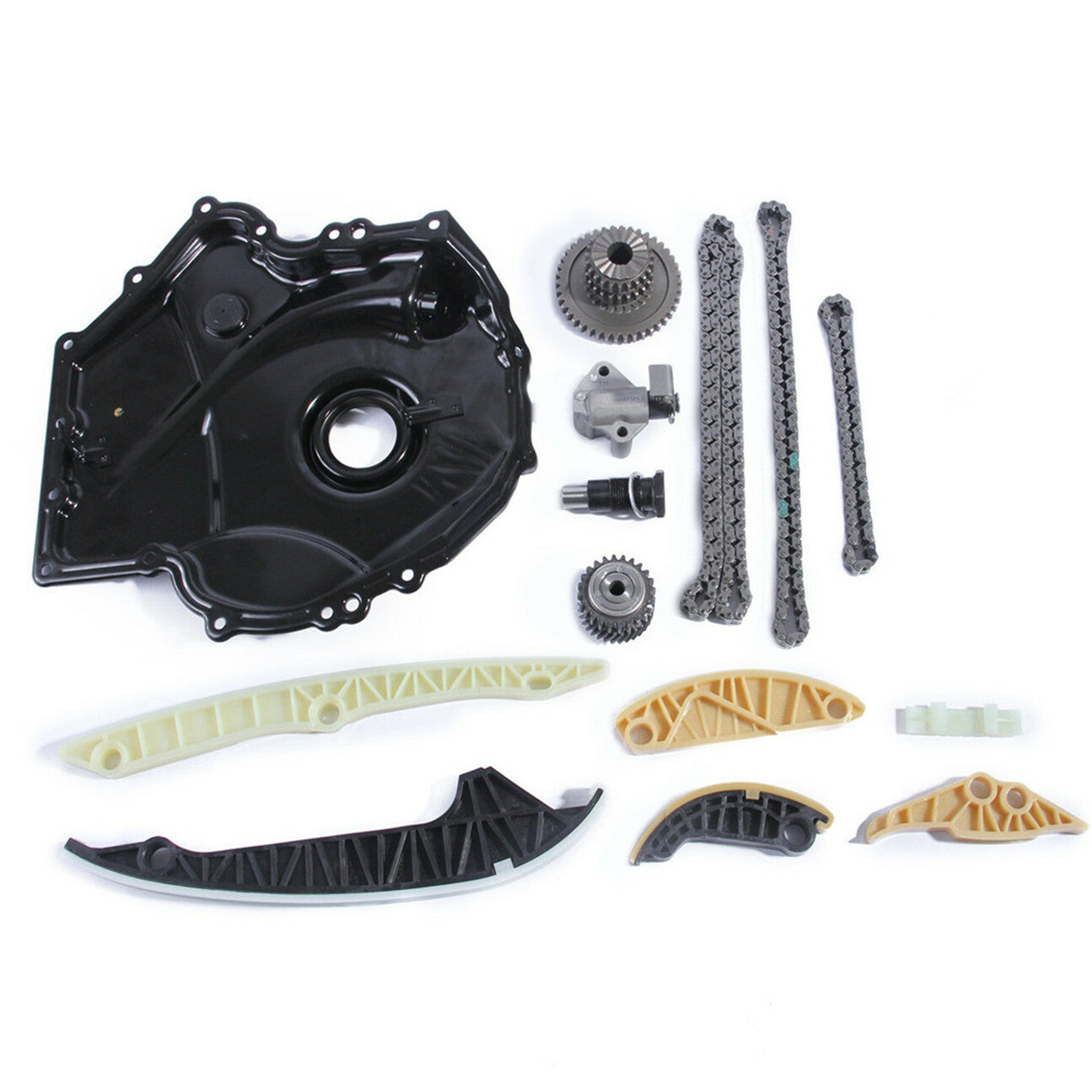 Engine Timing Chain Tensioner Kit W/ Cover for VW for Golf MK5 MK6 for Audi A3 Q