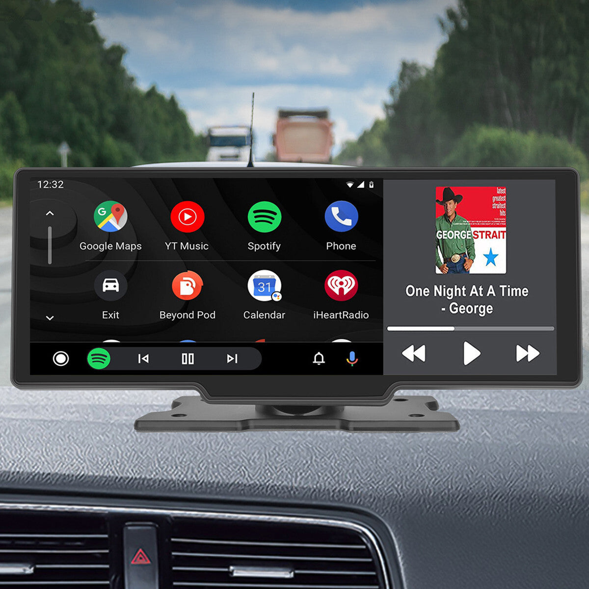 1080P-HD Car DVR Dash Cam Video Recorder Wireless Carplay Android Bluetooth New n