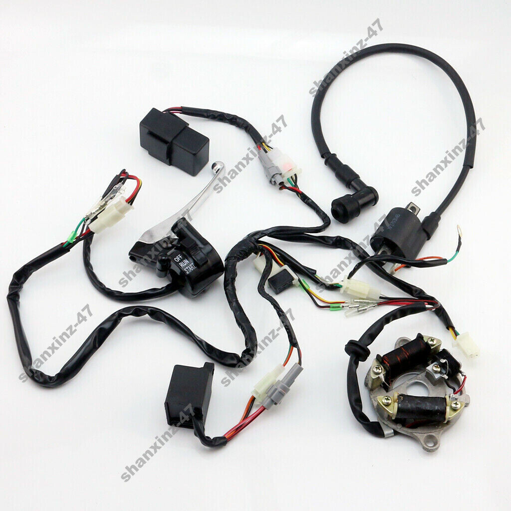 Wire harness luminous CDI control unit coil switch suitable for YAMAHA PW50 PY50 Q